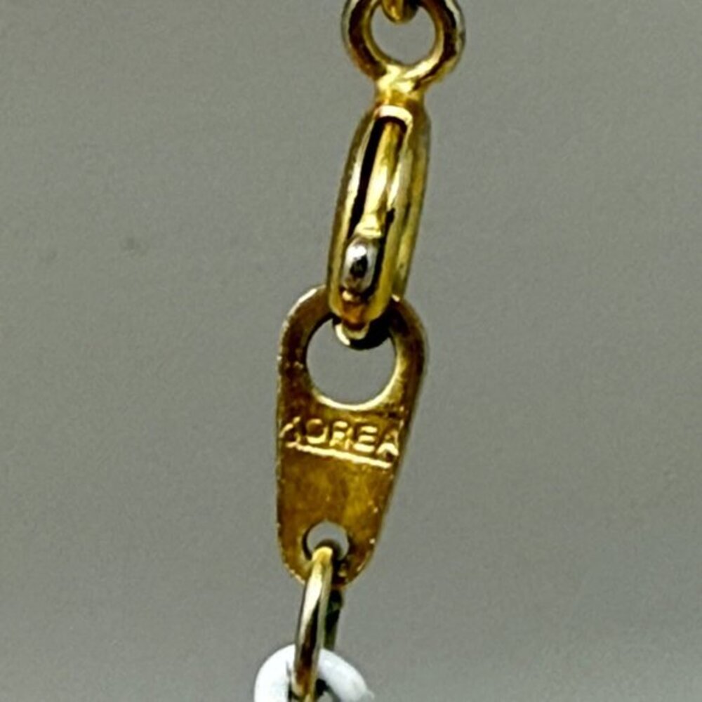 Vintage Chain Set of 3 Necklaces Korea White Gold-Tone Long‎ Length Minimal - Picture 5 of 9